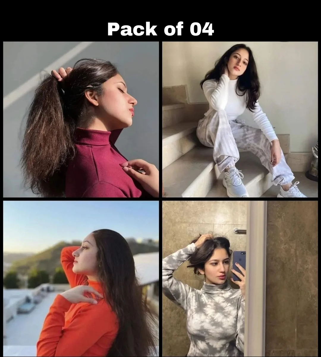 Highneck pack of 4 Different colors